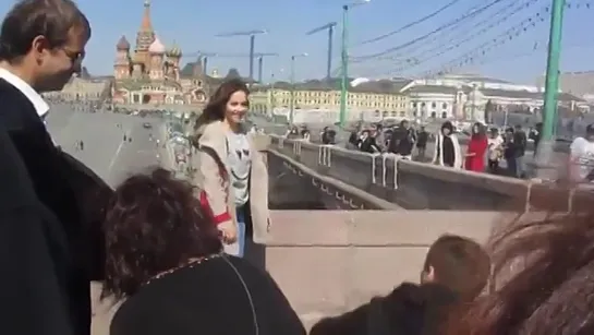 Natalia Oreiro did a photo shoot on Red Square / Фотосессия Наталии Орейро на Красной площади