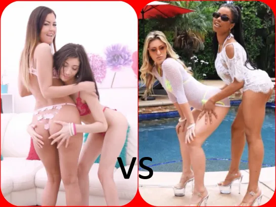 Cindy Shine и Emily Pink VS Kira Noir и Paige Owens 🔞