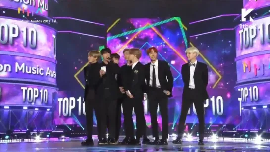 [PERF] 171202 BTS Wins  TOP10 Award Acceptance Speech @ Melon Music Awards 2017