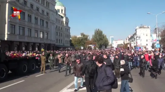 Погребение Моторолы (Арсена Павлова) в Донецке