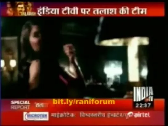 Talaash cast Aamir ,Rani,Kareena Interview on India TV.