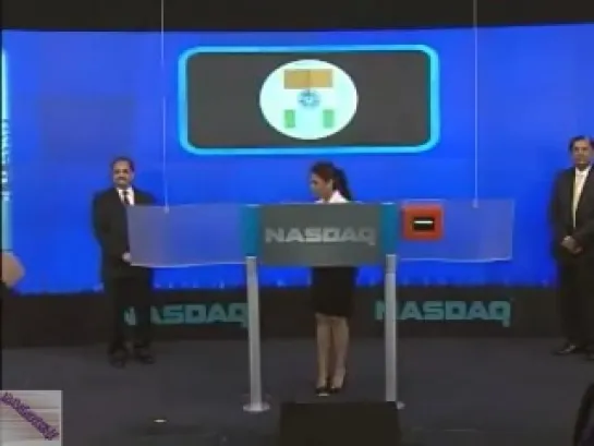 Rani Mukerji rings the opening bell at NASDAQ