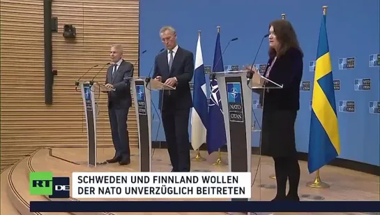 SCHWEDEN UND FINNLAND WOLLEN DER NATO BEITRETEN UND STOSSEN AUF WIDERSTAND IM BÜNDNIS.