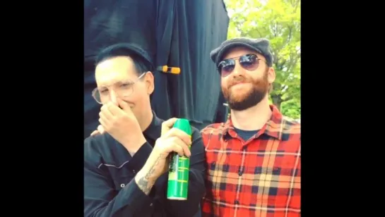 Marilyn Manson on set of «Let Me Make You a Martyr»