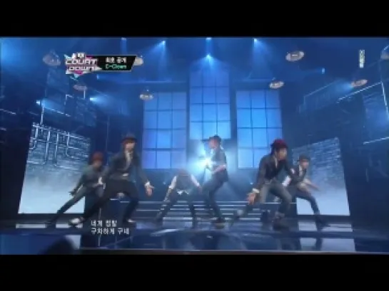 130418 C-CLOWN - SHAKING HEART @ M!Countdown (Comeback Stage)