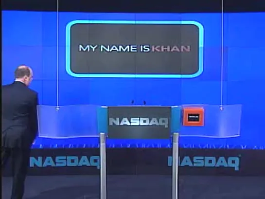 SRK and Kajol @ NASDAQ Opening Bell in NY [Febr. 1st, 2010]