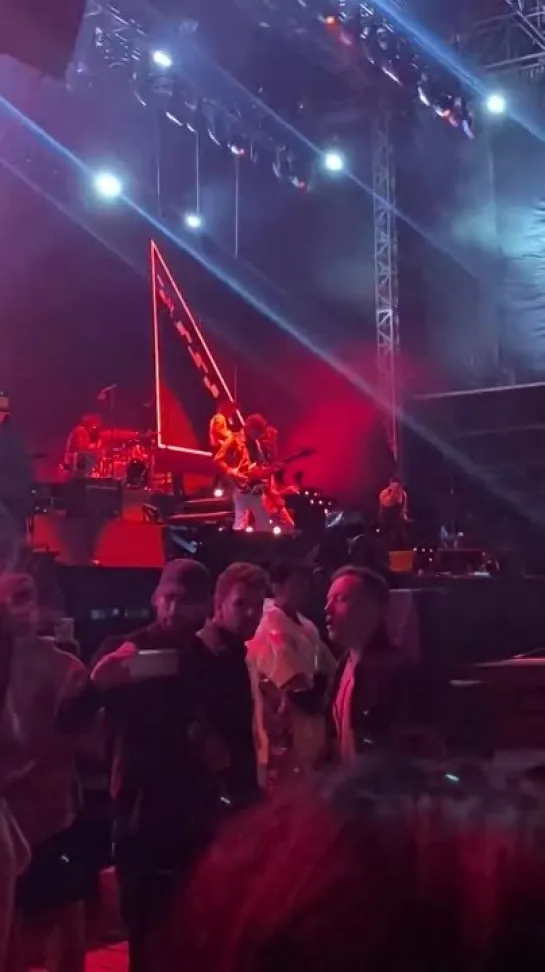 Taron Egerton and Edward Holcroft at The Strokes’ concert in London 26/08/23