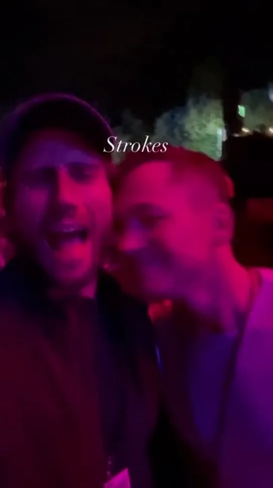 Taron Egerton and Edward Holcroft at The Strokes’ concert in London 26/08/23 (1)