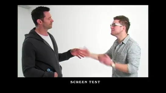 Eddie the Eagle screen test with Taron Egerton and Hugh Jackman!