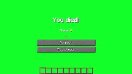 Minecraft You died Майнкрафт смерть