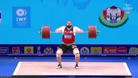 Lasha TALAKHADZE - All Time Total World Record 484 kg - 2019 IWF WC