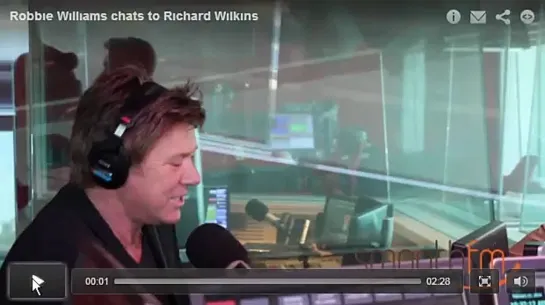 Robbie Williams chats to Richard Wilkins