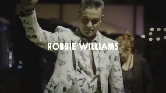 Robbie Williams Backstage at Apple Music Festival