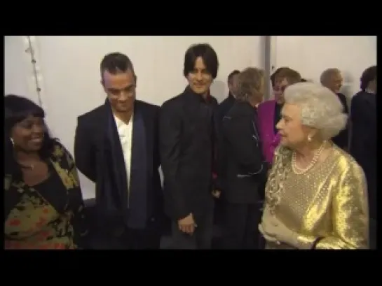 backstage at the Diamond Jubilee concert