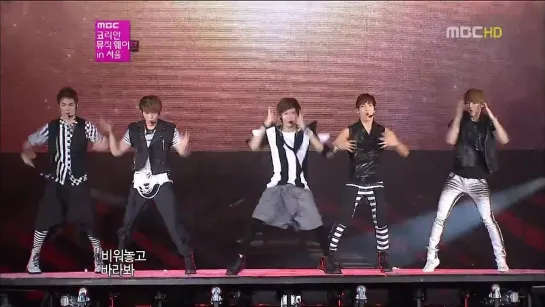 [VIDEO] 121001 SHINee & Luhan - Lucifer @ SMTown in Seoul