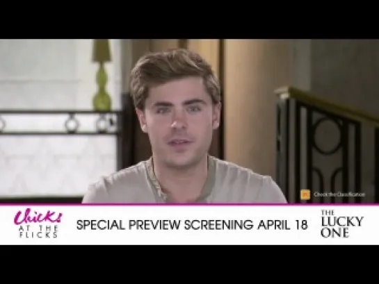 Zac Efron for The Lucky one and Event Cinemas