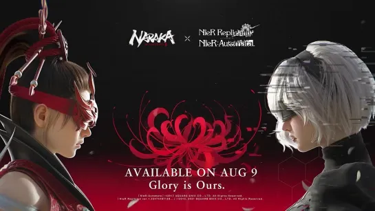 NieR x NARAKABLADEPOINT crossover August 9 PT