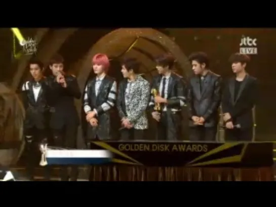 Winning Disk Bonsang at Golden Disk Awards (140116)