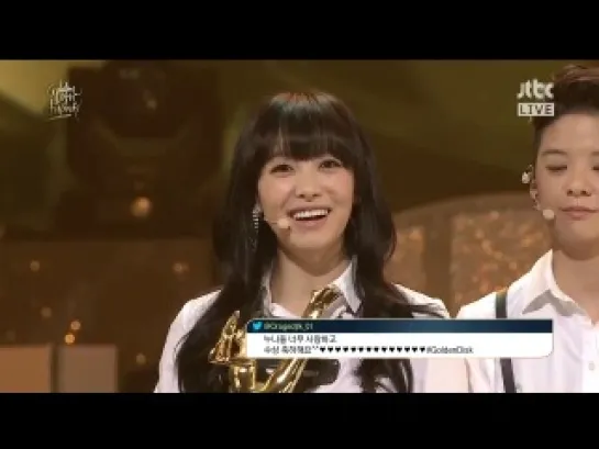 Winning Disk Bonsang at Golden Disk Awards (140116)