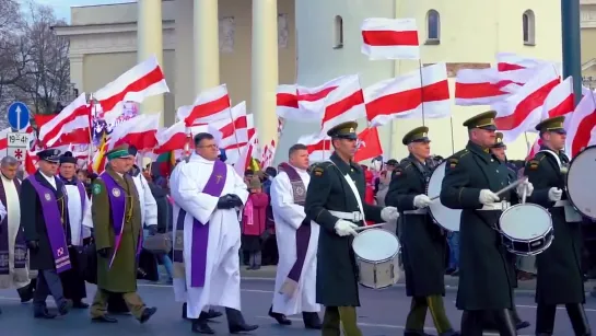 Нацыянальны гімн Рэспублікі Беларусь «Пагоня» (Vilnia video)