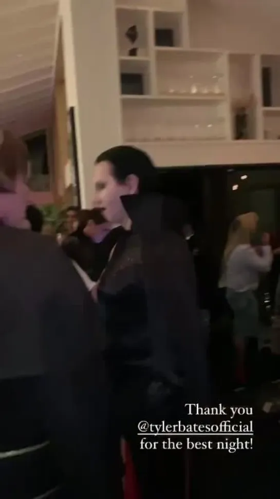 Marilyn Manson at Tyler Bates's Halloween party