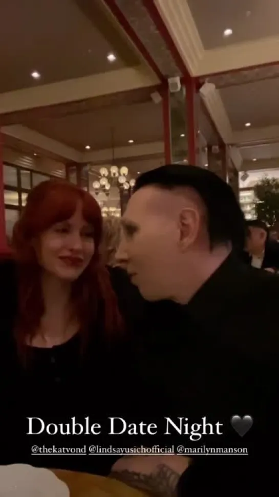 Double date night with Marilyn Manson and Lindsay Usich [26.03.2023]