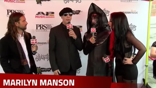 Marilyn Manson and Twiggy Ramirez on the red carpet of Alternative Press Music Awards [2016]