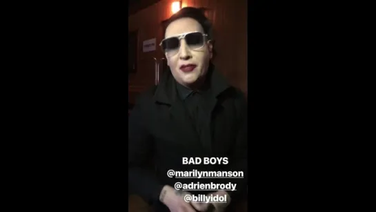 Marilyn Manson, Adrien Brody and Billy Idol at Coachella 2018