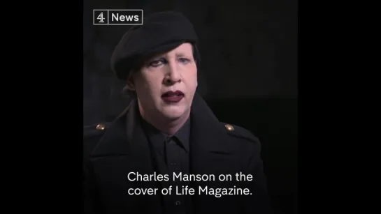 Marilyn Manson discusses the origin of his stage name [Interview for Channel 4 News]