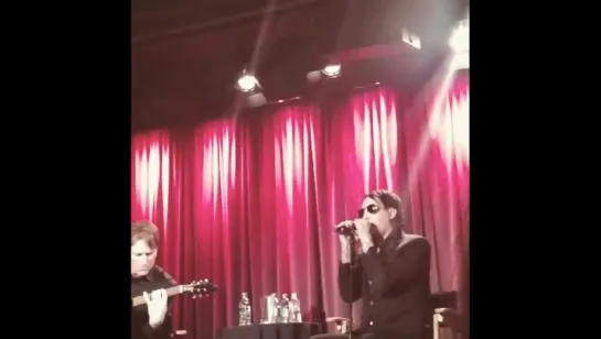 Marilyn Manson and Tyler Bates - Sweet Dreams [The Grammy Museum, 16.10.2015]