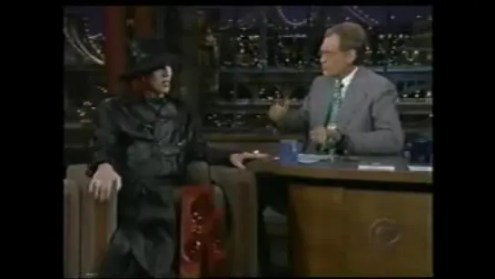 Interview on the David Letterman show, 1999