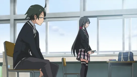 Розовая пора моей школьной жизни сплошной обман / OreGairu.1 сезон.1 серия (Cuba77 & Trina_D) [BDRip]