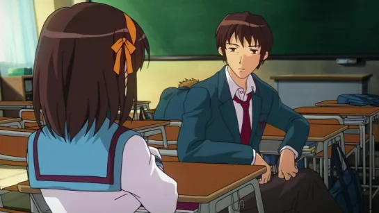 Меланхолия Харухи Судзумии | Suzumiya Haruhi no Yuutsu | 1 сезон | 1 серия (Дубляж Reanimedia) [BDRip]