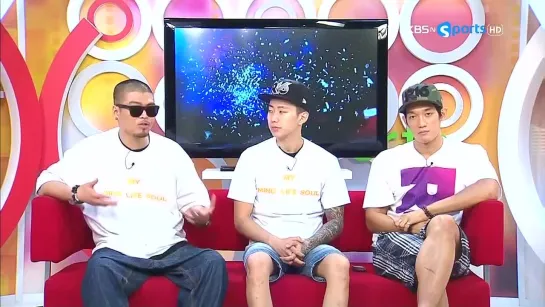 MC Go, Jay Park and Park Jaemin on KBS Sports @R16 KOREA 2013