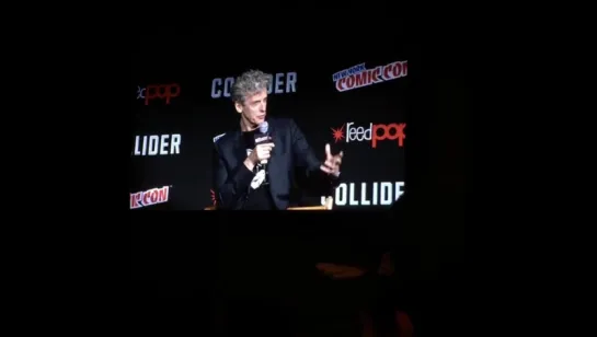 Peter Capaldi was asked about any moment that he felt was "Doctor Who"