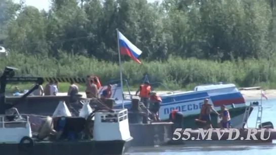 Столкновение теплохода Полесье и сухогрузной баржи