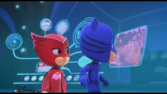 Герои в масках / PJ Masks - 1 сезон 24 серия "Огромный Гекко / Алетт обретает крылья" (Русский дубляж - Дисней)