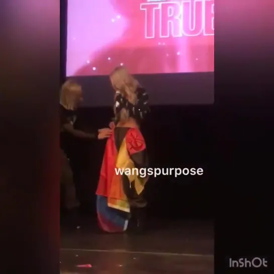 ️[FANCAM] 190529 Херин с флагами Германии и ЛГБТ @ Первый Мировой Тур TRUE (Берлин)