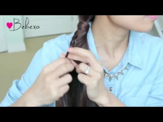 Ladder Braid Ponytail Hairstyle for Medium Long Hair Tutorial