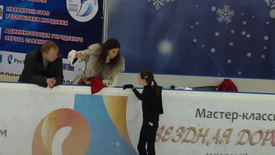 Evgenia Medvedeva - SP Practice, Russian Nationals, 2011-2012