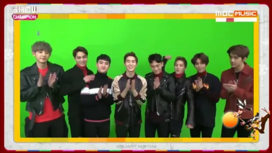 160210 Show Champion - EXO New Year greeting