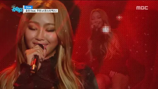 161112 Hyolyn - SLOW (feat. Juheon of Monsta X) @ Music Core (Comeback Stage)