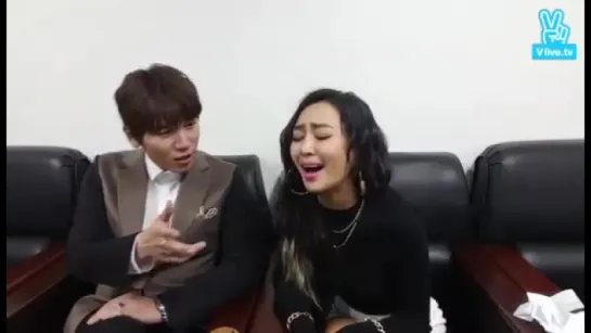 151031 Hyolyn & K.Will - Endless Love @ The Voice Concert in Busan (backstage)