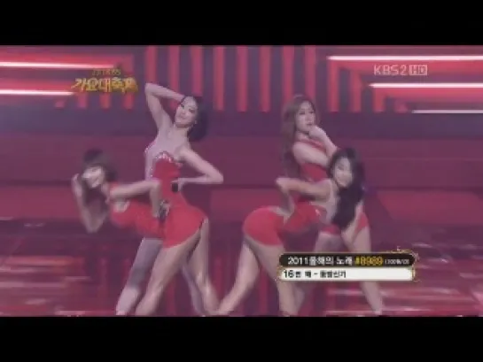 Hyorin Wardrobe Malfunction @ 2011 KBS Gayo Daejun