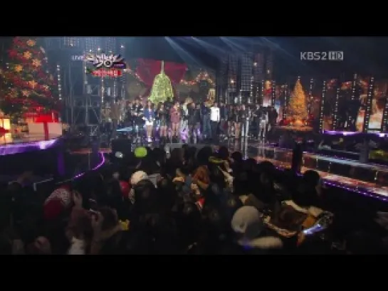 121221 All Artists - All I Want For Christmas Is You  @ KBS Music Bank