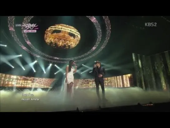 130419 HyoLyn & K.Will - When I First Saw You' @ Music Bank