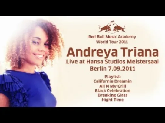 Andreya Triana Live at RBMA World Tour 2011, Hansa Studios Meistersaal, Berlin, 7.09.2011