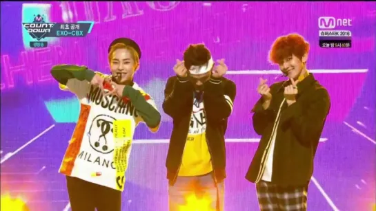 [VIDEO] 161103 EXO-CBX - Hay Mama! & The One @ Mnet M!Countdown