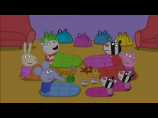 peppa pig 2-53 Sleepover(Ночлег)