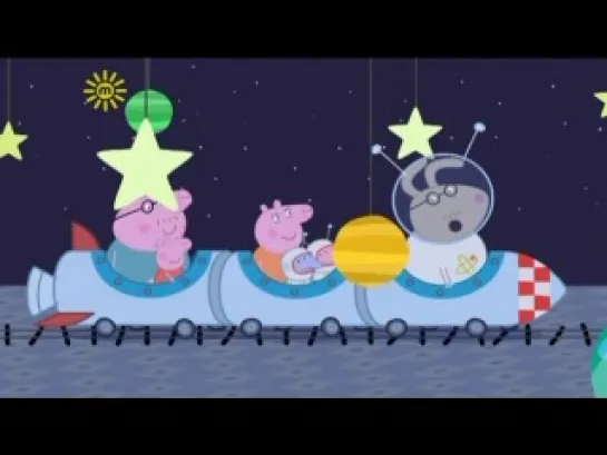 peppa pig 3-21 A trip to the moon (Путешествие на луну)